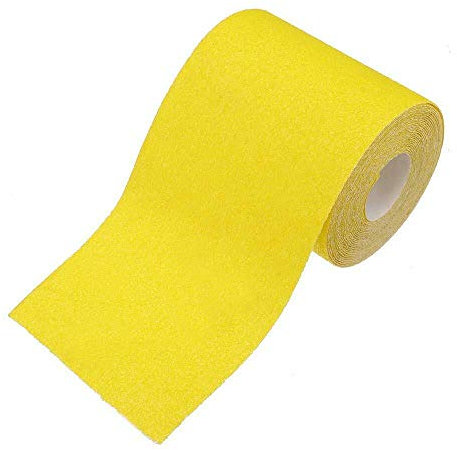 TOOLSTAR Sandpaper Roll, 93mm x 5m Aluminium Oxide Sandpaper Rolls Decorators Sandpaper Roll Sandblaster Sandpaper Roll with Bare Surfaces (120 Grit)