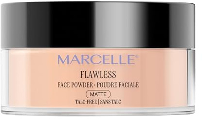 Marcelle Loose Setting Face Powder, Translucent, Talc-Free, Mattifying, Natural & Smooth Finish, Flawless Complexion, Long-Lasting, Hypoallergenic, Fragrance-Free, Cruelty-Free, 1.94 Oz.