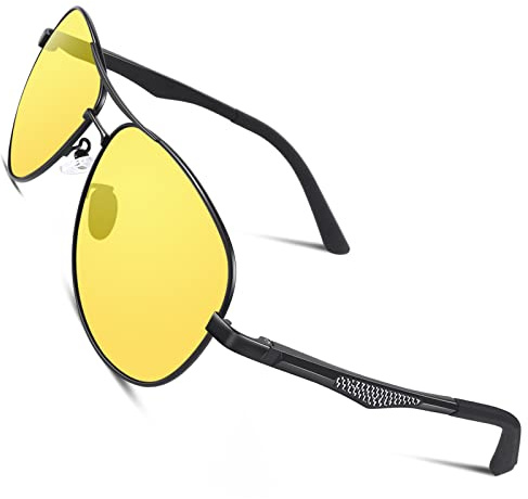 CGID Occhiali da Sole da Uomo Donna Polarizzati Premium Al-Mg Specchio Pilota UV400