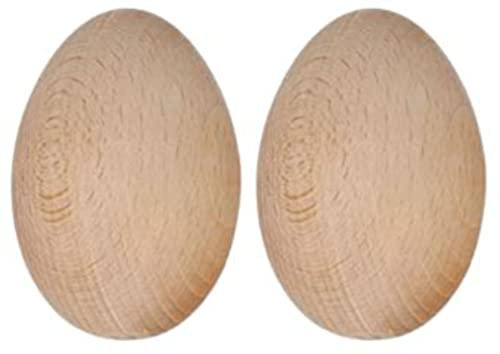 Teemando® 2 X Stopfei aus Holz, als Fingerhut, Fingerschutz zum Sopfen von Löchern in der Kleidung