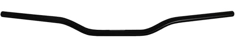 Manubrio Accossato Nero per Aprilia Shiver 750, Piega Bassa, in alluminio, diametro 22 mm