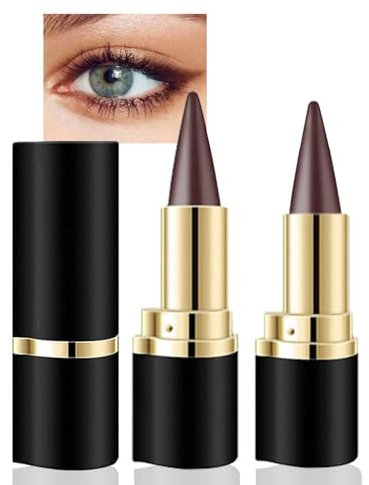 ZYEKIU 2 Pezzi Matte Quick Dry Eyeliner, Eyeliner Pen Gel Make Up Matita per Gli Occhi Ad Asciugatura Rapida, Trucchi Donna AWater Resistant a Lunga Tenuta Gel Trucco Penna (Marrone)