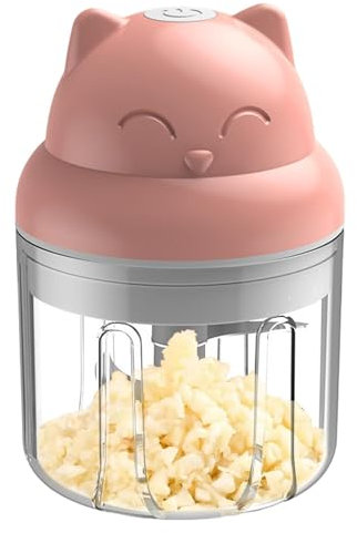 Macinare Di Aglio Elettrico - Macinante Aglio Frantumista Da 300 Ml Contenitore Di Stoccaggio - Taglierina In Acciaio Inossidabile, Ricaricabile, Potente Robot Da Cucina Wireless, Robot Da Cucina