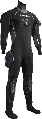 Cressi Desert Lady Dry Suit 4mm HD - Muta Stagna per Immersioni, Nero/Grigio, XS/1