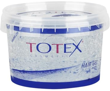 Totex Gel Coiffant Extra Fort 250ml | Gel Coiffant Transparent avec Effet Dur et Brillant | Formule Sans Alcool pour une Tenue Extra Forte | Idéal pour Créer des Coiffures Précises et Lumineuses.