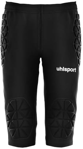 Uhlsport - Pantaloni Lunghi da Uomo Anatomic Goalkeeper, Uomo, 100562501, Nero, S