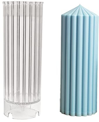 WINBST Kerzenform aus Kunststoff,3D Spiralzylinder Kerzen Gießform DIY Aromatherapie Kerzen Blumen Esstisch Hochzeitsdekoration