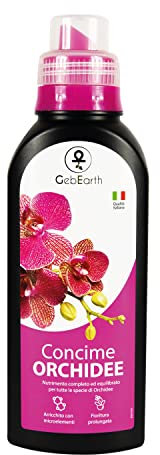 GebEarth® | Concime Orchidee【500ml】, ricco di Microelementi Chelati, stimola e prolunga la Fioritura delle Orchidee