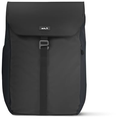 Mous - Day Backpack with Laptop Compartment 20L - Central Zip - Water-Resistant - Tech Protection for Travel or Work – Midnight
