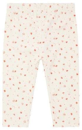 Steiff Leggings EU Größe 86 Antique White, Leggings für Kinder, Sweatpants aus Baumwolle, Baby Jogging Hose, Bequeme und weiche Trainingshose, waschmaschinenfest