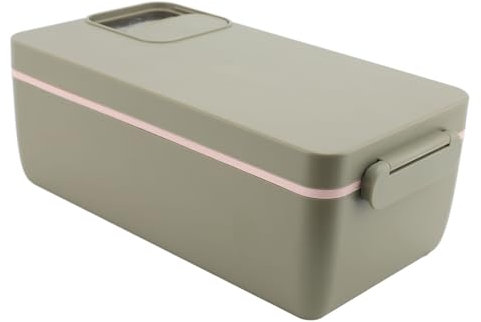 Lonchera eléctrica inalámbrica portátil con calentador de alimentos alimentado por pilas, contenedor de acero inoxidable 304, tiempo de calentamiento seleccionable, pantalla HD, no necesita agua.