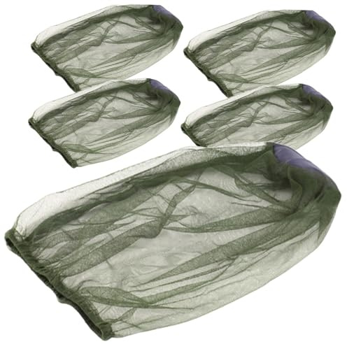 WRITWAA 5pezzi Cappello Rete Multifunzione per Apicoltore e Pesca Comodo e Traspirante Resistente all Usura per Lavoro all Aperto e Viaggi