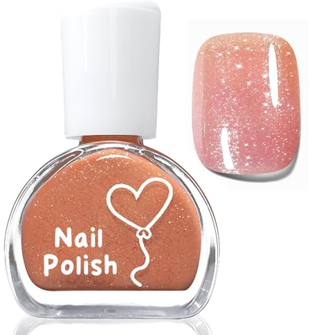 Nagellack snabbtorkande vattenbaserad nagelpolering naturlig skimrande nagelpolering, giftfri vattenbaserat nagellack, utan UV-lampa salong skönhet