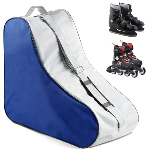 KFETFE Sac Chaussures de Ski, Sac pour Patins à roulettes avec Bandoulière Réglable pour Femmes Hommes Enfants