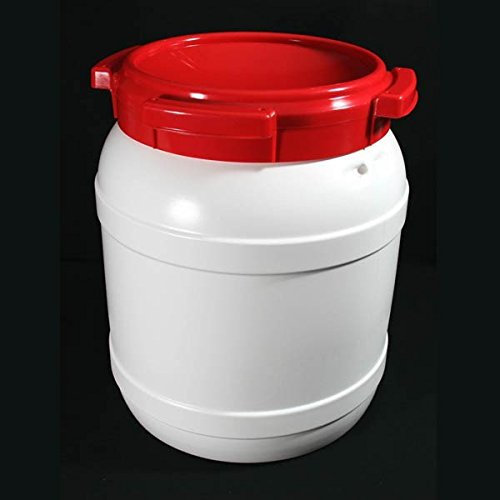 10.4 Litre 7011 Plastic Waterproof Airtight Watertight Storage Keg Drum Barrel - UN Approved Open Top Wide Mouth Jar - Food Liquid Oil Storage - Kayak Caving Canoeing Watersports Time Capsule
