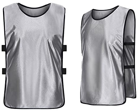 Cheuling 12 Stück Sport Trikot Leibche Fußball Trainingsleibchen für Kinder und Erwachsene, Markierungshemd Trainingsleibchen Team-Spiel Bibs für Herren Damen Senioren Junioren