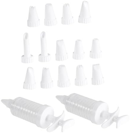 MAGICLULU 100 Piezas decorador de postres bateria de cocina juego de ollas decoración de galletas cucharón jeringuillas para manga pastelera prensa de galletas Reutilizable