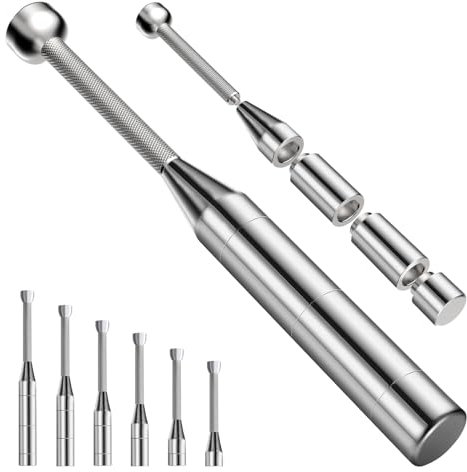 Verstellbare Macebell, 6-in-1 Premium Stahlschläger für Training, Clubbell, Indische Clubs, Ganzkörpertraining, Muskelaufbau, Schultern, Griff und Unterarme, Stretching