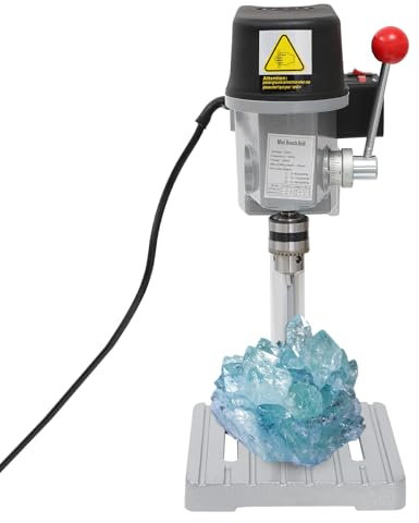 Taladro de mesa de 340 W, 220 V, mini taladro de pie, 3 marchas, taladro de columna, taladro de soporte, diámetro de 0,6 – 6,5 mm