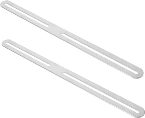 HIAKDOFT 2piezas Soporte De Acero Inoxidable Ajustable Para Correo Placas De Fijación Para Buzón o Puerta Instalación Segura y Sostenible Exteriores