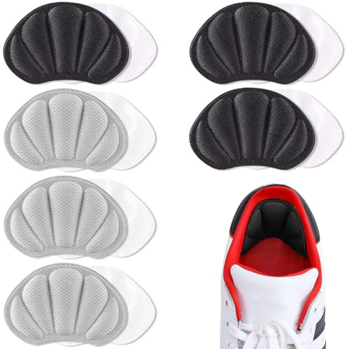 BDEPSTR 6 Paia Tallone Cuscino, di cuscinetti per scarpe troppo grandi, Migliorare la vestibilità, Cuscinetti per Scarpe, Proteggi Tallone Scarpe Uomo Donne-C