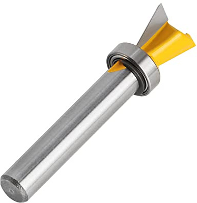 1pcs 14 Degree 1/2inch Dovetail Router Bit - 8mm Round Shank Woodworking Cutter Tenon Cutter For Woodworking Tools Wood Drilling