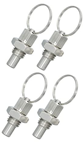 Operitacx 4piezas Pasadores De Resorte De Acero Inoxidable Émbolos De Resorte Para Posicionamiento Para Trabajos De Mecanizado y Montaje