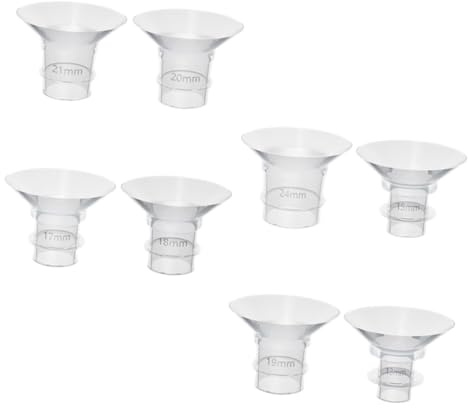VICASKY 8 pièces Insert de Bride pour Tire Lait Silicone Adaptateurs pour Pompe Électrique et Portable Surface sans Bavures Confort et Sécurité pour Allaitement