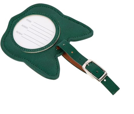 LIFKOME PU Luggage Tag Resväskeetikett Bagageetikett för Resor Bedårande Kattdesign Identifiera Bagage med Hållbar och Återanvändbar Pu-material