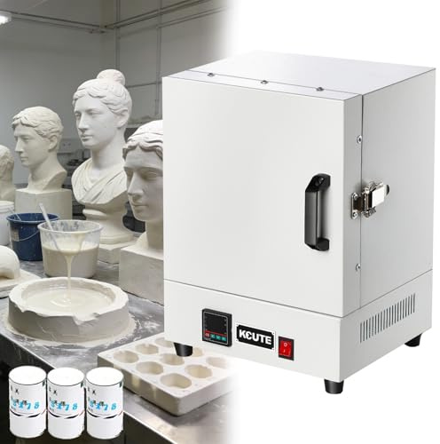 Bränd ugn elektrisk ugn med dubbel digital display och 1150 ℃/330 ° C kapacitet 2000 W smältugn för ädelmetall gjutning keramik glasering slumping