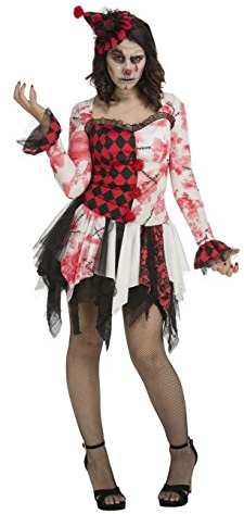 Desconocido 204056 Teufelskostüm für Damen, Kariert, bunt, M-L