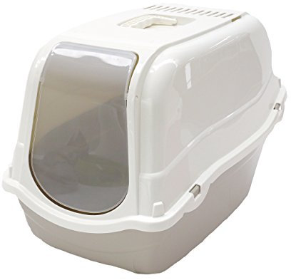 MP Bergamo Rosewood 84010 Romeo-Katzentoilette mit Haube, Large, Mokka