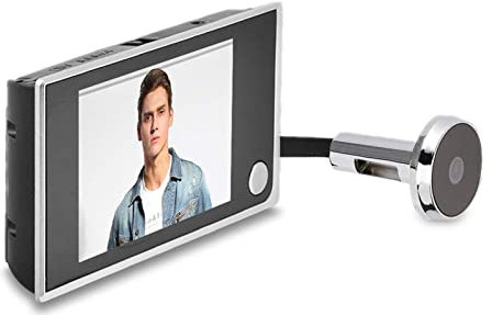 ASHATA Digitaler Türspion, 3.5 Zoll LCD HD Video Türkamera Digitale Türspion-Kamera,120° Sichtwinkel Viewer Foto HD-Kamera Überwachungskamera für Türstärken von 40-100mm
