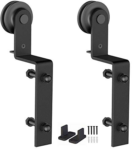 ZEKOO Sliding Barn Door Hardware Hangers, Bypass Rollers, 2 pcs, I-Shape