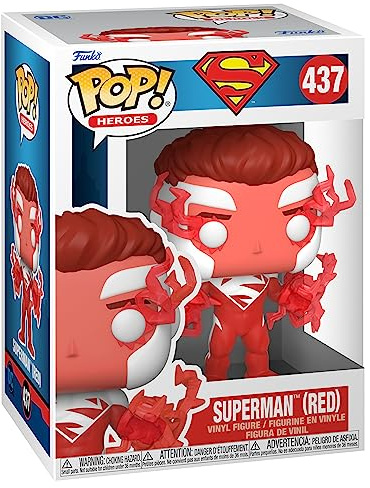 Funko POP! Heroes: DC - Superman - (Red) - DC Comics - Amazon Exclusive - Collectable Vinyl Figure - Gift Idea - Official Merchandise - Toys for Kids & Adults - Comic Books Fans