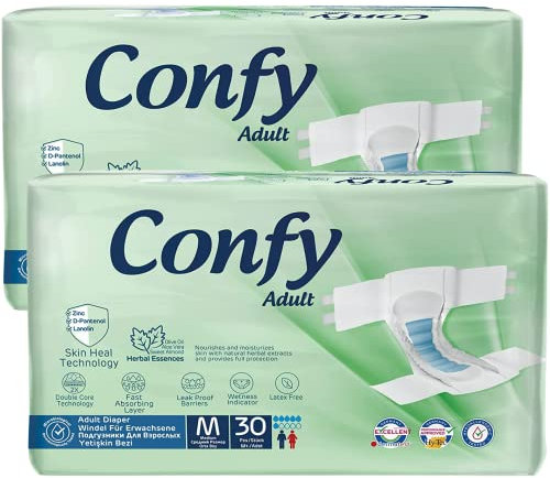 Confy Active Windeln für Erwachsene - Erwachsenen-Windel Inkontinenz Gr.M 60St