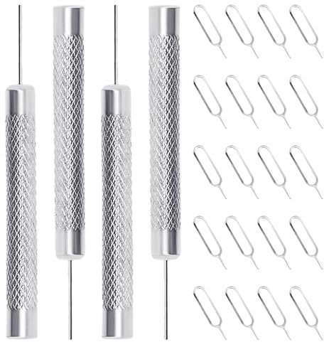 COACOM 1 Satz 24-Teiliges Kartenstift-Set, Handykarten-Entfernungsstift, SIM-Kartenstift, SIM-Kartensteckplatz-Auswerfer, SIM-Karten-Öffnungswerkzeug, Geeignet Für Alle Mobiltelefonmodelle
