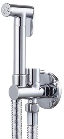 PulvéRisateur De Bidet De Toilette Robinet Douchette Wc Douchette Toilette Wc Monocommande Tout Cuivre Multifonction,chrome,Tuyau De 1,2 M