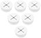 6 Pcs White Flexible Silicone Rubber Grommets for Holes,White Flexible Cable Cover Rubber Grommet Wiring Coil Gasket for Plugs Wires Assortment Kit,Cable Wire Hole Cover for Office Home Computer Desk