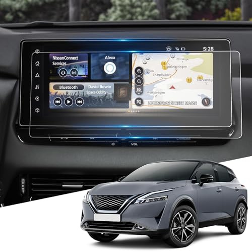 WEIPIN 2 películas protectoras Nano de 12,3 para Nissan Qashqai J12/X-Trail T33 e-POWER 2023 2024 2025 2026, película protectora Nano para Nissan Connect con antihuellas