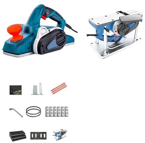 Pialla elettrica a Doppio Scopo Portatile/Reversibile, pialla elettrica for Legno da 1200 W, pialla a Spinta Portatile for Uso Domestico YIJIAN