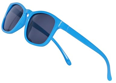 JoXiGo Lunettes de soleil polarisées pour enfants garçons et filles (3 à 12 ans) + porte-lunettes + pochette à lunettes de soleil