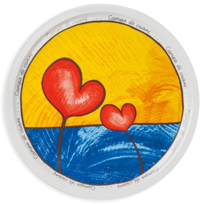 Egan Plato Pizza Campo di Corazones Amarillo