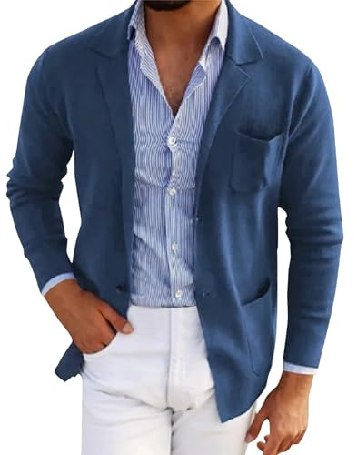 Blazer de costume pour homme à manches longues veste blazer pour homme coupe ajustée intelligente décontractée veste de costume d'affaires blazer fin sportif pour homme costumes légers costumes