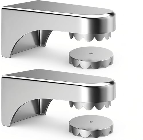 Lot de 2 porte-savon magnétiques, pas de perçage nécessaire, porte-savon magnétique, en acier inoxydable, montage mural sans perçage, avec couvercle floral, convient pour lavabo, douche