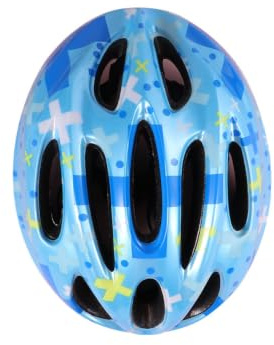 HEMOTON Casque Garçon et Filles Casque de Skate Bleu en PVC pour Roller-Skating et Trottinette pour Garçon et Filles Noël et Fête
