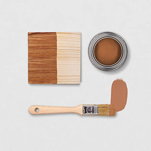 LEINCOLOR - Hochwertige Leinöllasur für den Außenbereich - biologischer und natürlicher Holzschutz, Farbe: Nussbaum, 750 ml