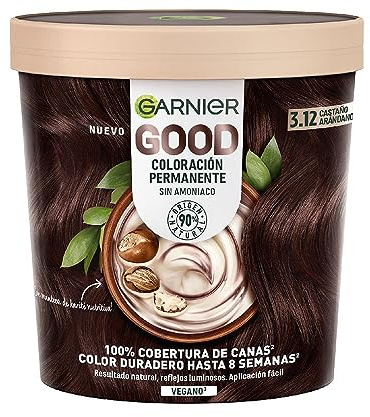 Garnier Good Coloración Permanente 3.12 Castaño Arándano 1 U Mujer