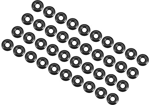 QUARKZMAN 250 Stücke Nitrilkautschuk Gummiringe O-Ringe Runde Dichtung 6mm x 2mm x 2mm für Wasserhahn Klempner Reparatur Dichtung Verbindung, Schwarz