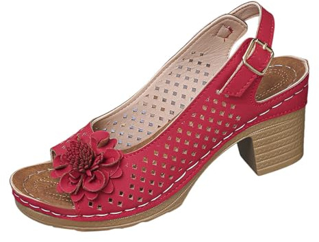 Luadnysin Sandales Femme Talon Chaussures D'été Confort Nue Pied Espadrilles Compensées Sandale Plateforme Chaussure Chic Et Confortable Chaussons Été Mariage Nu Pieds Blanches Cuir #